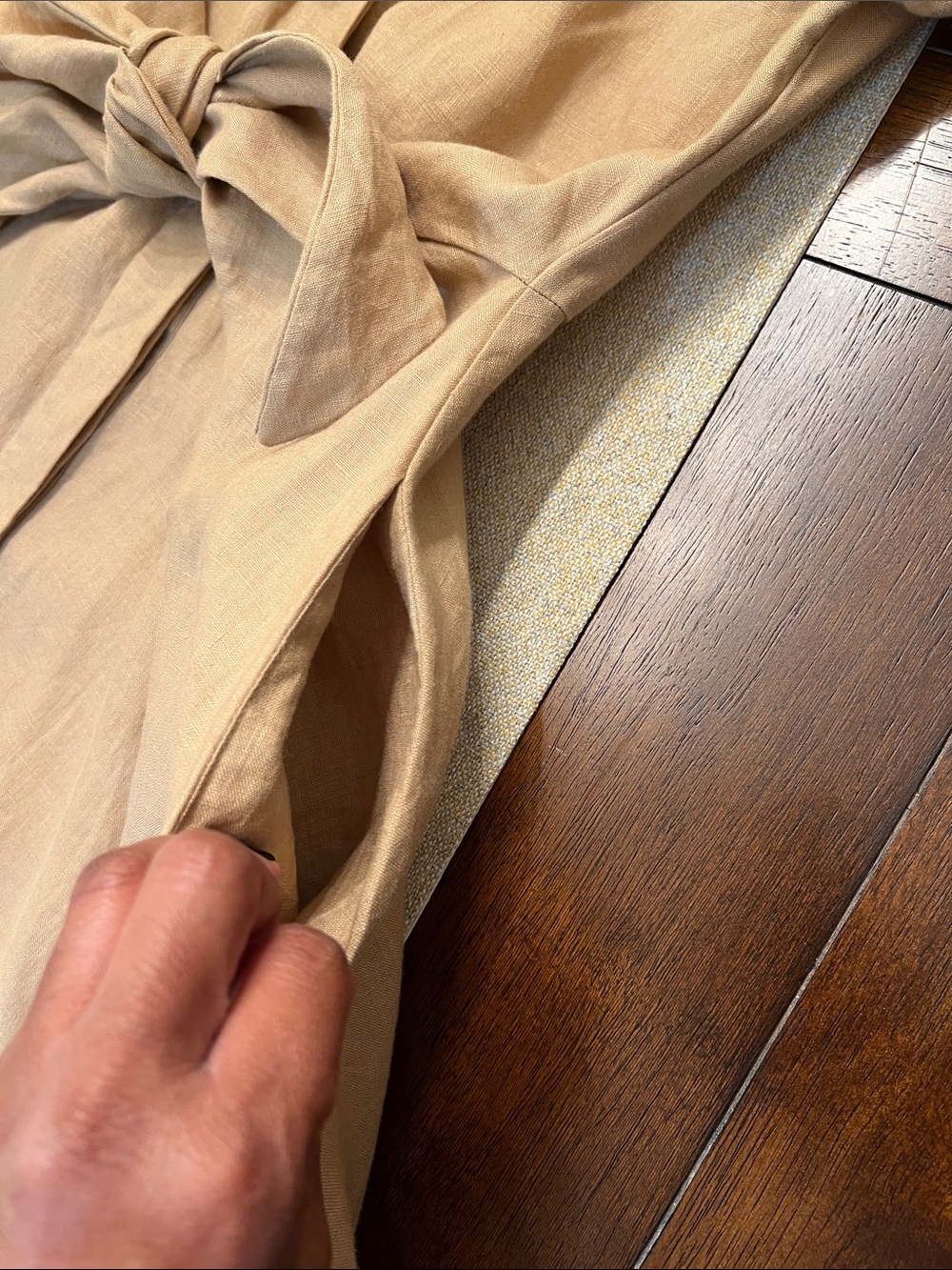 ❤️ Lauren Ralph Lauren Linen Tie-Waist Midi Dress - Picture 11 of 15